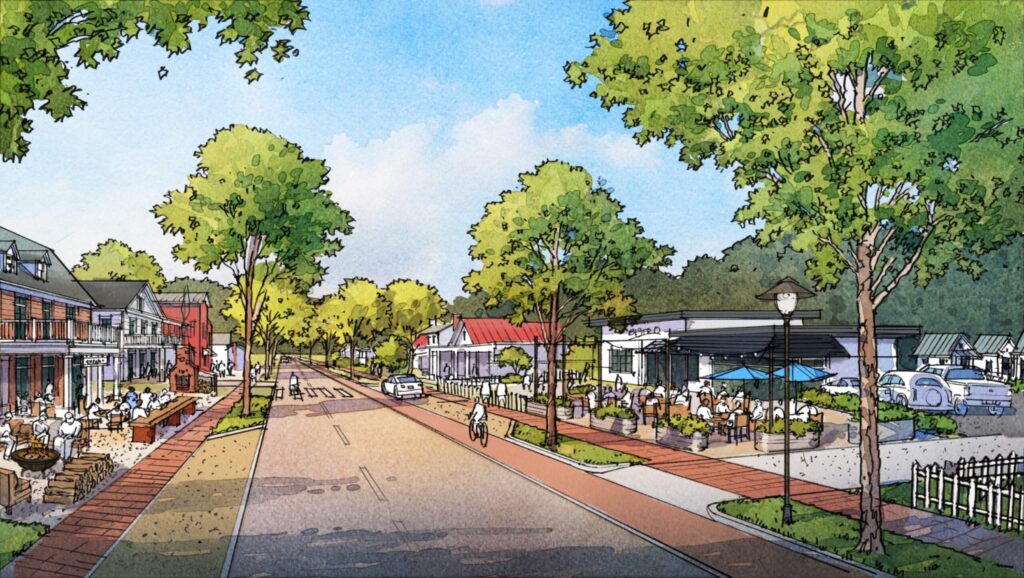 A rendering of what historic downtown Nolensville could look like under new Nolensville zoning ordinance