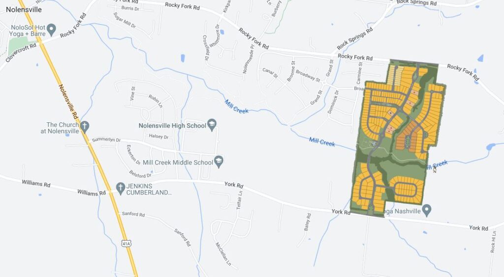 annecy in Nolensville plat map